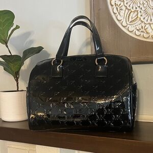 MICHAEL KORS ~Black patent Mason Satchel